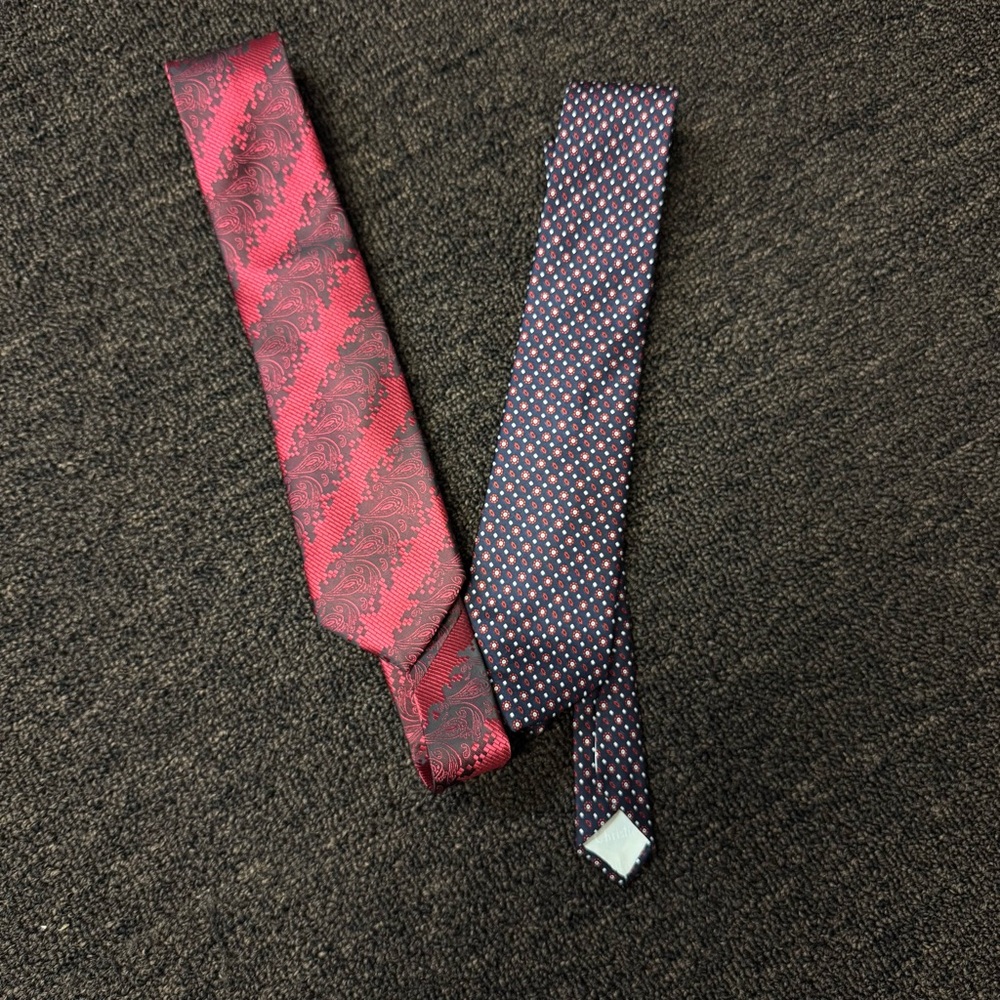 Bundle of 2 Vintage Ties - Christian Dior & Red Paisley $25